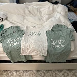 Bride and Brides babes shirts